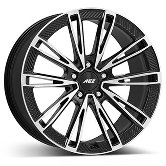 AEZ ALASKA dark 11.5x21 5x130 ET66 Leštená čelná plocha / čierne lakovanie