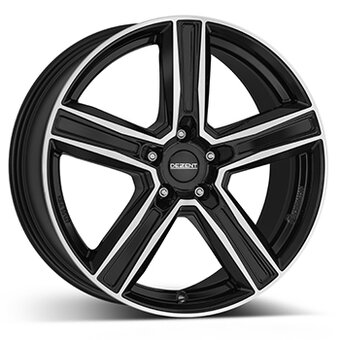 DEZENT KG dark 7.5x17 5x112 ET36 Leštená čelná plocha / čierne lakovanie