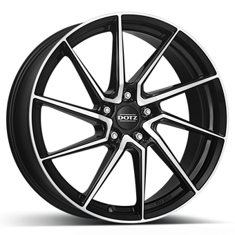 DOTZ Spa dark 7.5x17 5x100 ET45 Black/polished