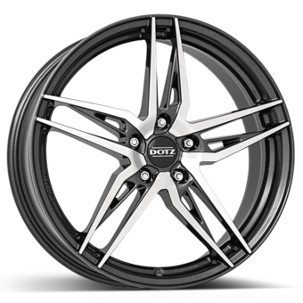 DOTZ Interlagos dark 7.5x18 5x114.3 ET50 Gunmetal/polished