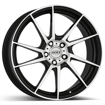 DOTZ Kendo 7x16 4x100 ET38 Black/polished